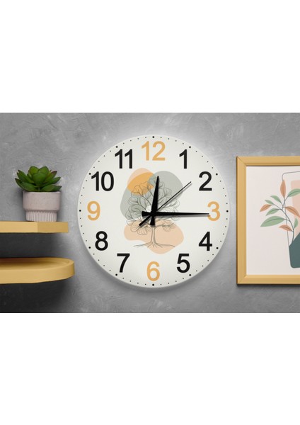 Pozitif Enerji Temalı Dreamcatcher Duvar Saati Sessiz Mekanizmalı Mdf Duvar Saati –