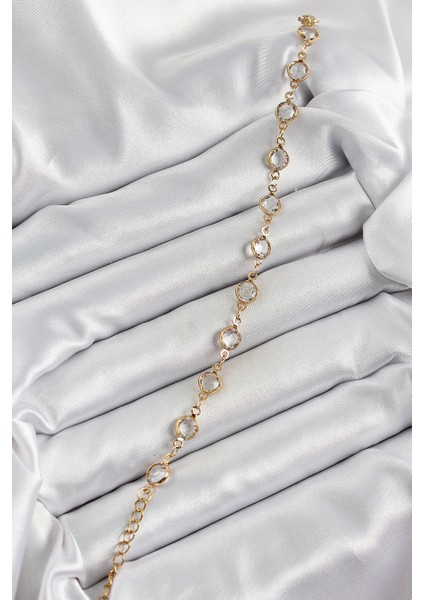 Pirinç Gold Renk Zirkon Taşlı Kadın Bileklik fırsatları