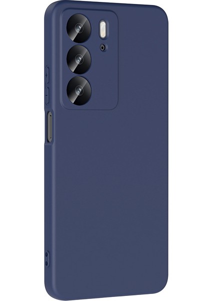 Realme C75 Kılıf Lansman Içi Kadife Kamera Korumalı Mara Silikon Kılıf-Lacivert fiyatları