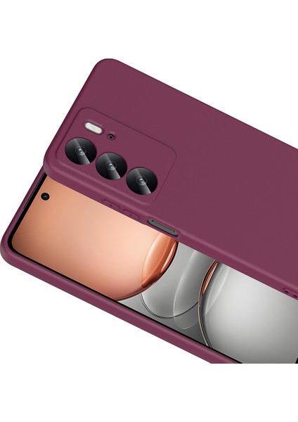 Realme C75 Kılıf Lansman Içi Kadife Kamera Korumalı Mara Silikon Kılıf-Koyu Mor modelleri
