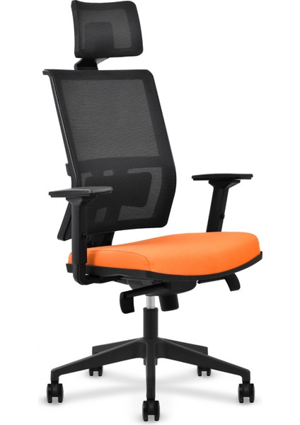 Valente Ofis Çalışma Sandalye Müdür Plus Turuncu fırsatları