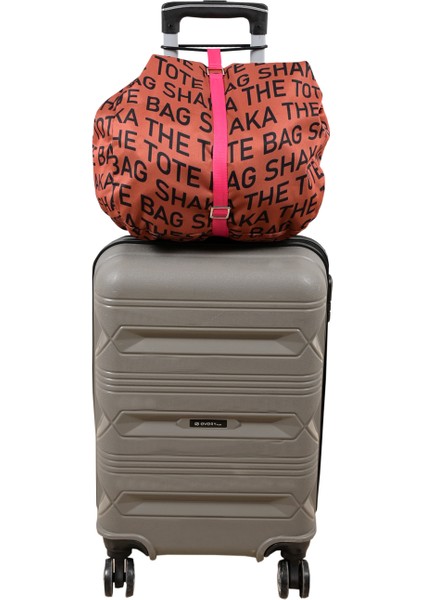 Bavul Valiz Taşıma Askısı Bagaj Bavul Kemeri Bavula Çanta Ekleme Çanta Bağlama Ayarlı Tokalı Pembe Renk