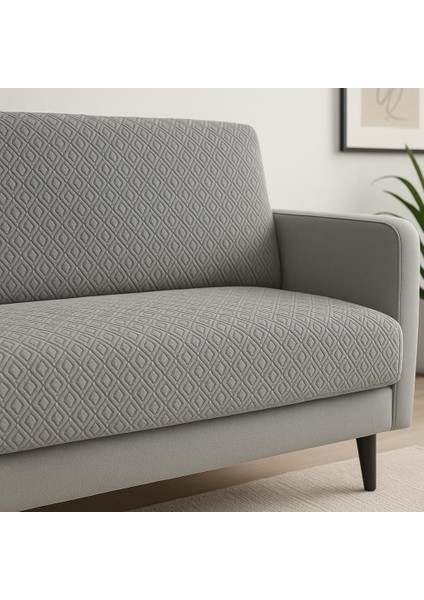 Diamond, Baklava Desen Kapitone Esnek Kumaş Çok Amaçlı Koltuk Örtüsü 210*160CM Ölçü (Antrasit) modelleri