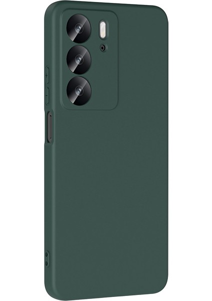 Realme C75 Kılıf Lansman Içi Kadife Kamera Korumalı Mara Silikon Kılıf-Koyu Yeşil fiyatları