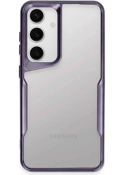 Newface Samsung Galaxy S24 Kılıf Boyi Silikon Kapak - Derin Mor