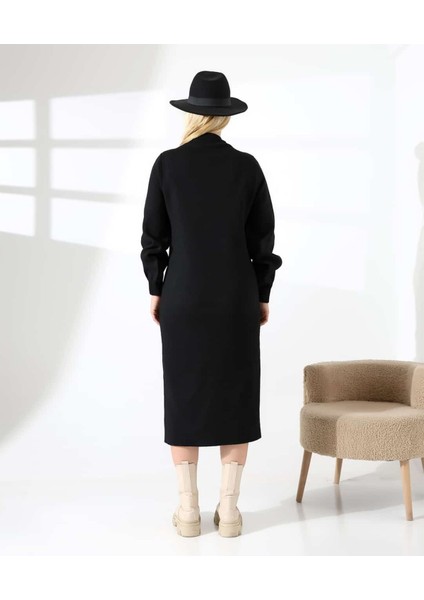 Yüksek Yaka Midi Örme Triko Elbise indirimleri