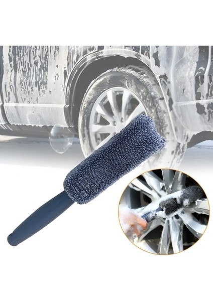 Microfiber Temizleme Fırçası Mikrofiber Araba Jant Temizleme Fırçası Araç Motosiklet Lastik Bakım ve Yıkama Süngeri modelleri