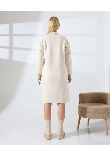 Şehir Işıltısı Yırtmaçlı Midi Triko Elbise indirimleri