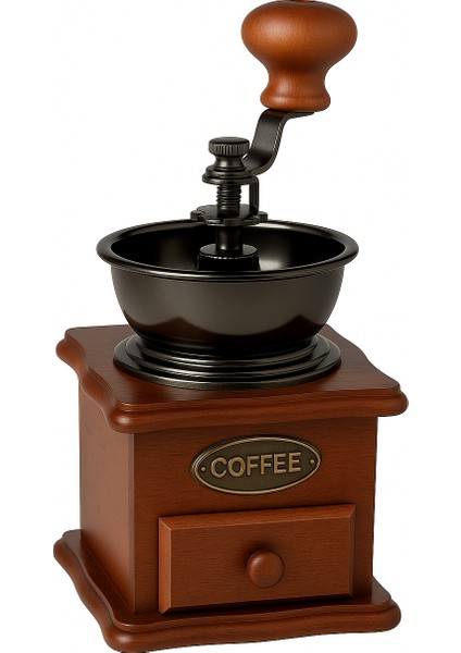 Kahve Değirmeni – 55 cc Hacim, 10 x 10 x 17,5 Cm, Paslanmaz Çelik Bıçaklı, Ayarlanabilir Öğütme