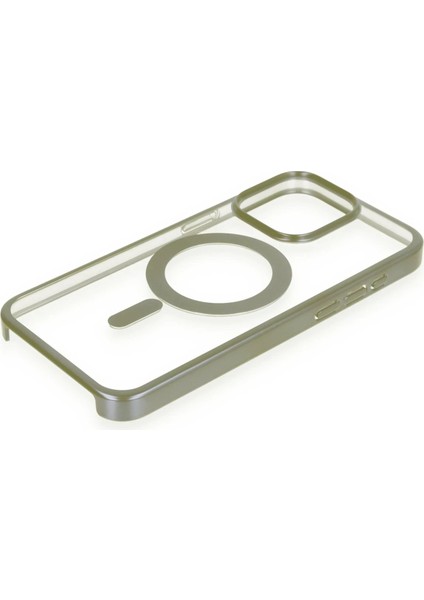 Newface iPhone 15 Pro Kılıf Erozi Magsafe Kapak - Gri fırsatları