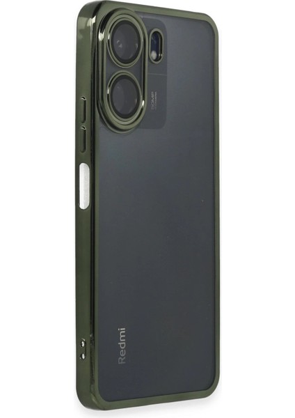 Newface Xiaomi Redmi 13C Kılıf Razer Lensli Silikon - Yeşil fiyatları