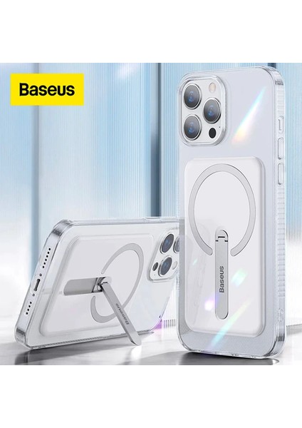 Baseus iPhone 13 Pro 6.1inç Manyetik Magsafe Standlı Silikon KILIF-(1903) modelleri