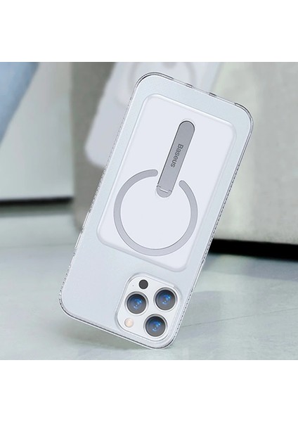 Baseus iPhone 13 Pro 6.1inç Manyetik Magsafe Standlı Silikon KILIF-(1903) indirimleri