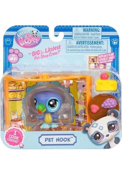 00592 - Littlest Pet Shop Pet Nook Aksesuarlı Figür (Lisinya)