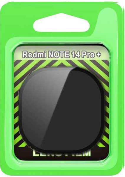 CPT05 Xiaomi Redmi Note 14 Pro Plus Raze Metal Kamera Lens - Siyah