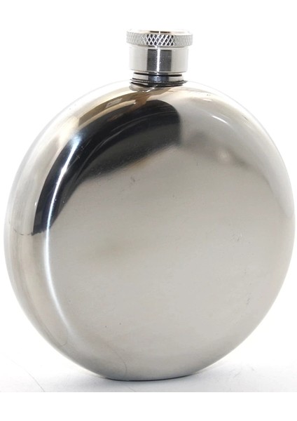 Paslanmaz Çelik Yuvarlak 5 Oz Tekli Matara ALK2676 ( Lisinya )