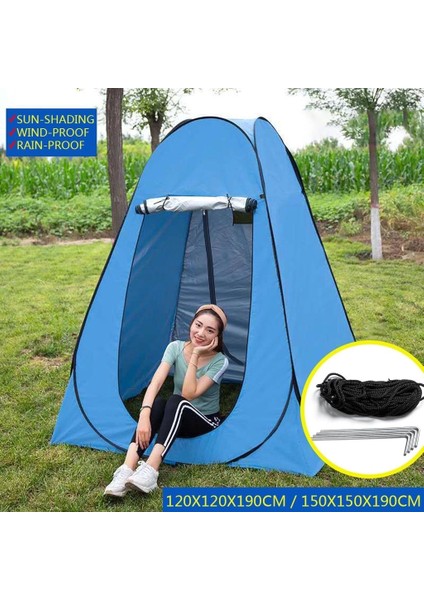 Kamp Alanı Duş Giyinme Wc Çadırı Fotoğrafcı Prova Kabini 190X120X120 ( Lisinya ) indirimleri