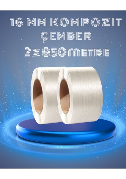 16 mm 2'li Kompozit Lifli Çember 850 Metre