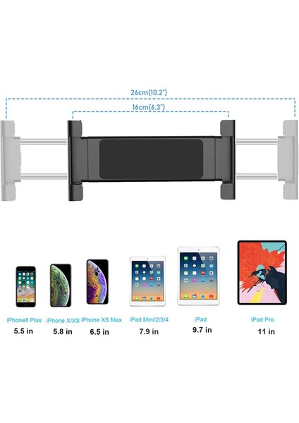 Ally PB-45S Portatif 360 ° Masaüstü Tablet Standı TUTUCU-(1903)