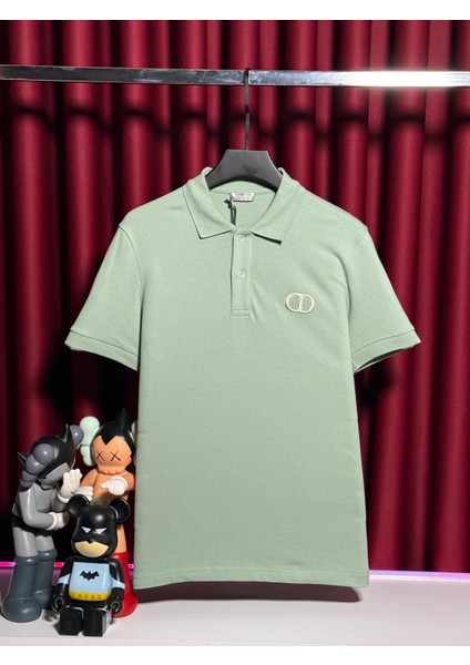 Cdr Nakış Logo Detaylı Mint Yeşili Polo Yaka T-Shirt - Yüksek - Konfor ve Şıklık modelleri