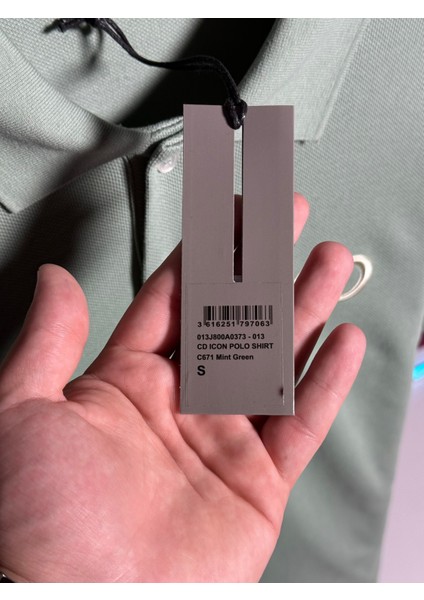 Cdr Nakış Logo Detaylı Mint Yeşili Polo Yaka T-Shirt - Yüksek - Konfor ve Şıklık