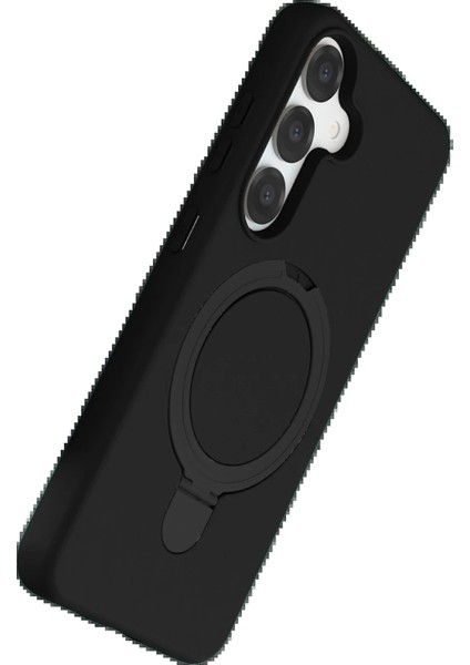 CPT05 Samsung Galaxy S25 Regal Magsafe Standlı Kapak - Siyah modelleri