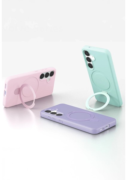 CPT05 Samsung Galaxy S25 Regal Magsafe Standlı Kapak - Siyah indirimleri