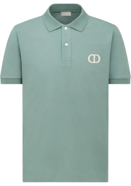 Cdr Nakış Logo Detaylı Mint Yeşili Polo Yaka T-Shirt - Yüksek - Orijinal Ürün