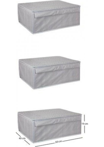 Baza Altı Boy Çok Amaçlı Düzenleyici Kutu Organizer Cırt Cırtlı Hurç 19cm X 40cm X 50cm (10 Adet) modelleri