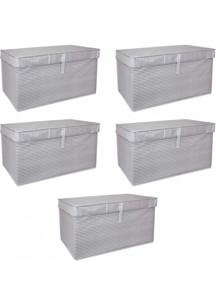 Çok Amaçlı Düzenleyici Kutu Organizer Cırt Cırtlı Hurç Mega Plus Boy 40cm X 30cm X 70cm (5 Adet)