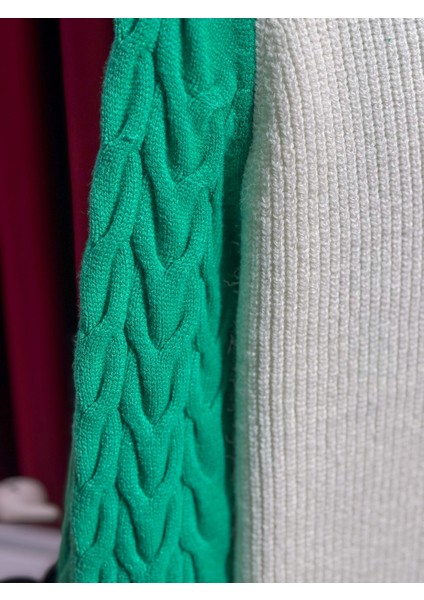 Csbl Örgü Kol Detaylı Yarım Fermuarlı Erkek Triko Kazak - Yüksek Kalite - El Işçiliği Detaylı modelleri