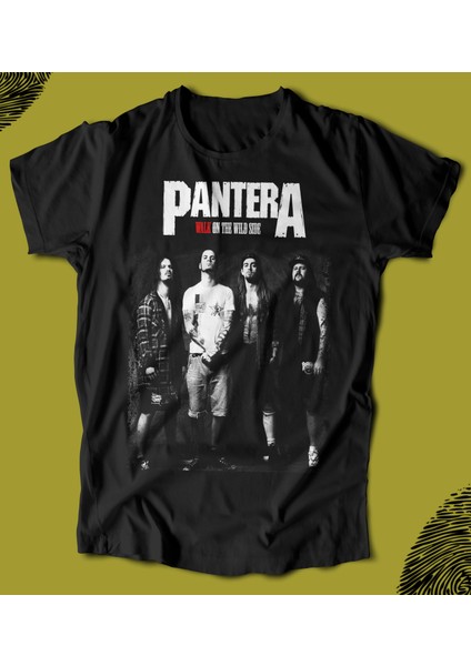 'pantera - Walk On The Wild Side‘ Baskılı 'regular-Fit' Unisex Tişört