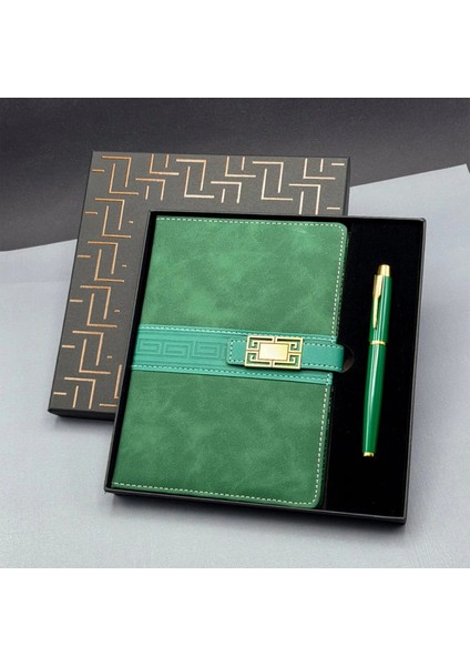 Hediyelik Defter Kalem Set Yeşil