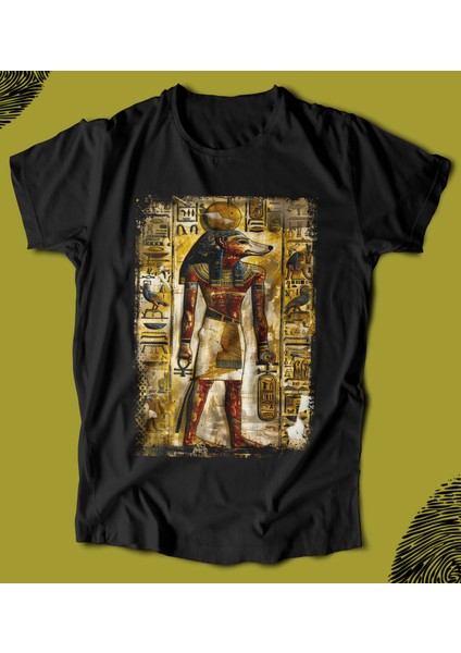 'egypt - Antik Mısır - Pharaoh‘ Baskılı 'regular-Fit' Unisex Tişört