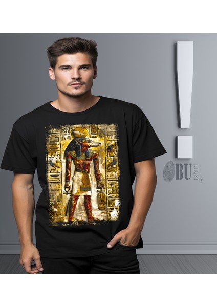 'egypt - Antik Mısır - Pharaoh‘ Baskılı 'regular-Fit' Unisex Tişört modelleri