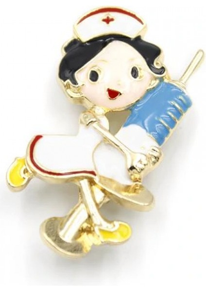 Ieg Hemşire Broş - Beyaz fiyatları