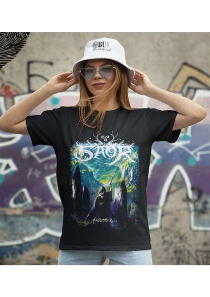 'saor - Amidst The Ruins‘ Baskılı 'regular-Fit' Unisex Tişört modelleri