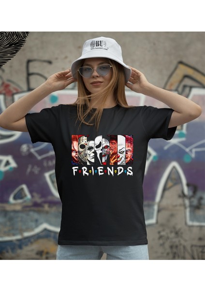 'friends - Korku Koleksiyon‘ Baskılı 'regular-Fit' Unisex Tişört fiyatları