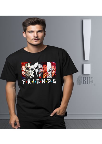 'friends - Korku Koleksiyon‘ Baskılı 'regular-Fit' Unisex Tişört modelleri