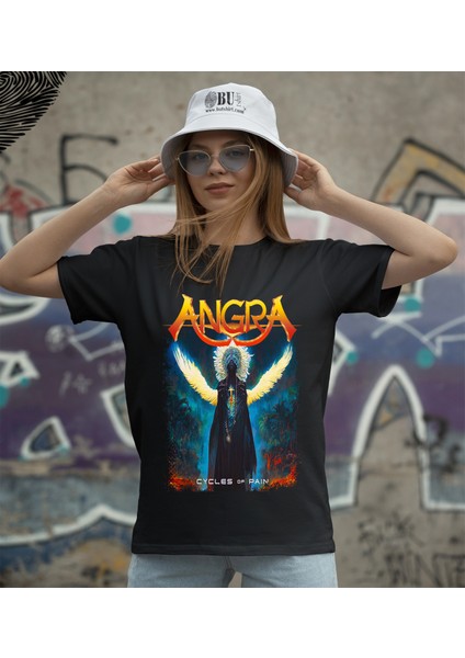 'angra - Cycles Of Pain' Baskılı 'regular-Fit' Unisex Tişört fiyatları