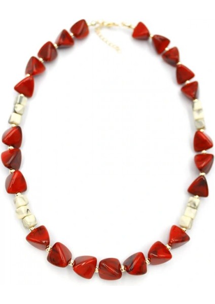 Ieg Akrilik Kolye - Kırmızı fiyatları