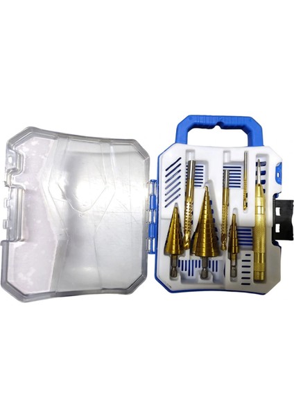 Çantalı 7 Parça Kademeli - Freze Matkap Ucu Seti