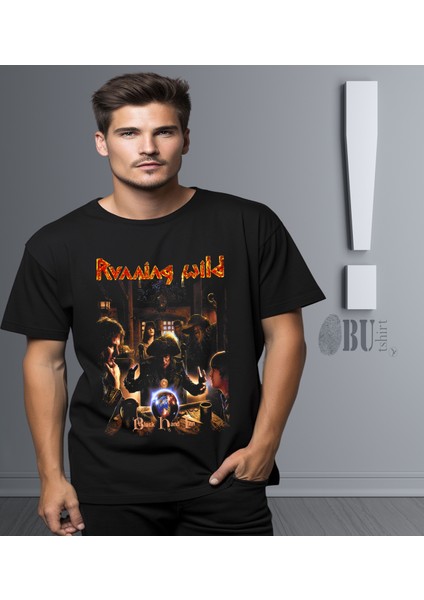 'running Wild - Black Hand Inn' Baskılı 'regular-Fit' Unisex Tişört modelleri