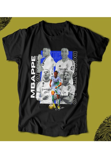 'kylian Mbappe - Futbol Series' Baskılı 'regular-Fit' Unisex Tişört
