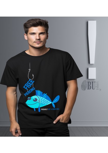 'olta Da Balık‘ Baskılı 'regular-Fit' Unisex Tişört modelleri