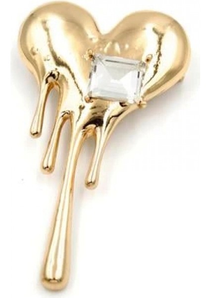 Ieg Kalp Broş - Altın