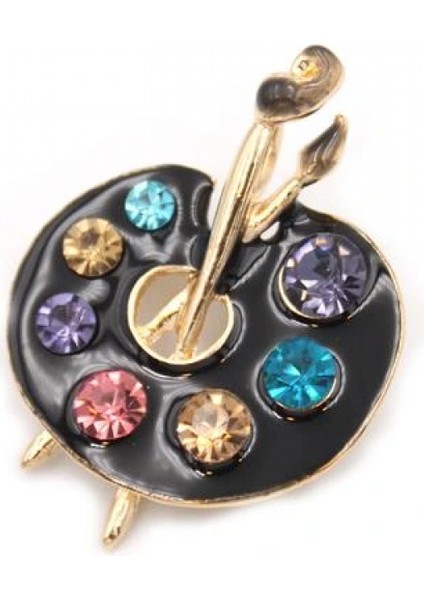 Ieg Palet Broş - Siyah