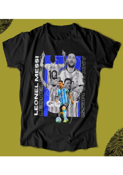 'lionel Messi - Futbol Series' Baskılı 'regular-Fit' Unisex Tişört