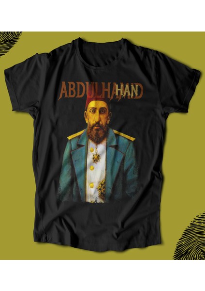 'osmanlı Serisi - Abdülhamid Han‘ Baskılı 'regular-Fit' Unisex Tişört
