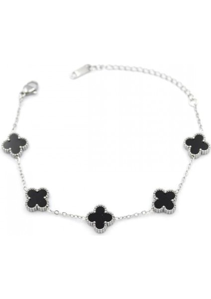 Ieg Vc Yonca Bileklik - Gümüş 11MM - Siyah fiyatları